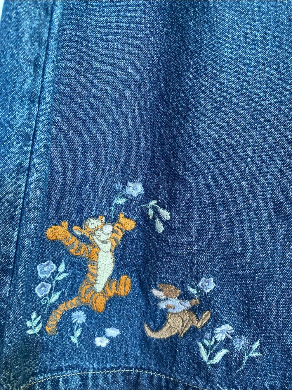 Vintage The Disney Store Eeyor and Tiger Denim Skort Size M - Picture 4 of 16